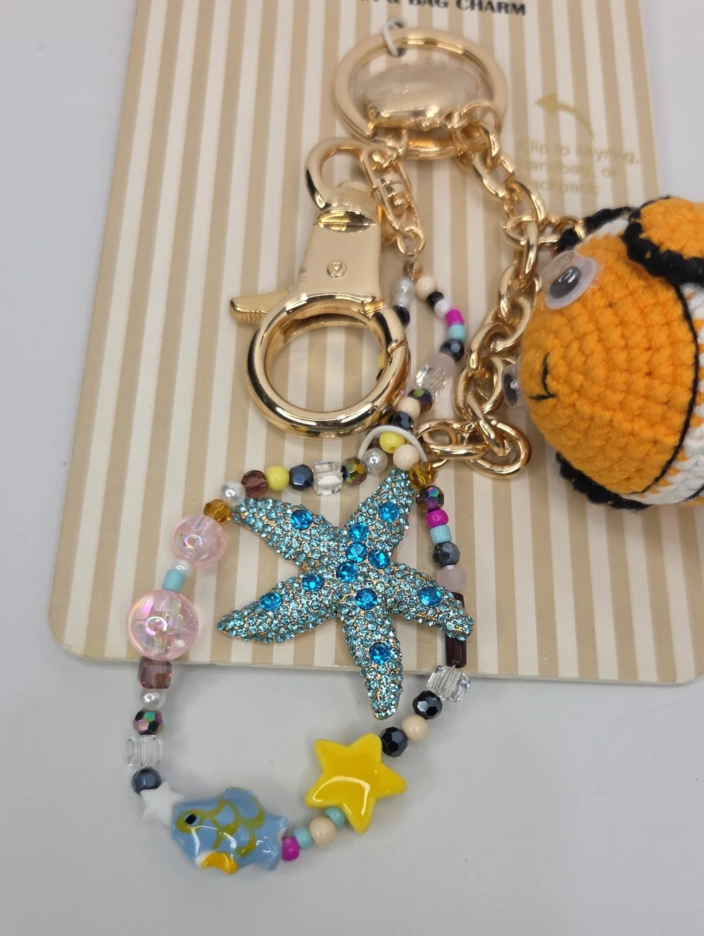 🧡🔹️Piper K 🔹️ UK exclusive Orange Nemo  Fish Keychain & Bag Charm